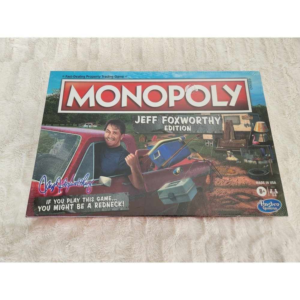 Jeff Foxworthy Edition Monopoly Board Game Hasbro Parker Brothers, New Sealed‎